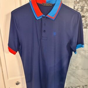 G/FORE Men's Navy Polo Shirt Medium